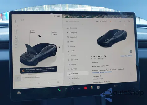 2025 Tesla Model 3 Long Range Rear-Wheel Drive/Standard Rear-Wheel Drive from USA, damaged, VIN 5YJ3E1EA6SF001261